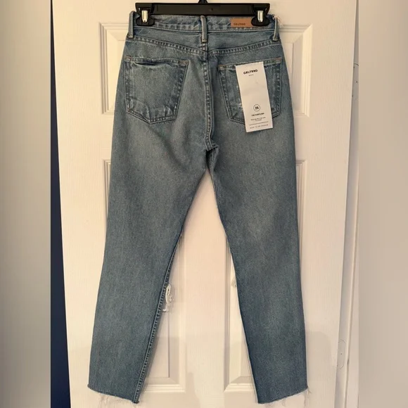 GRLFRND Karolina High Waisted Distressed Skinny Women’s Blue Jeans Size 25 - Picture 6 of 16